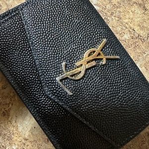 authentic YSL card wallet